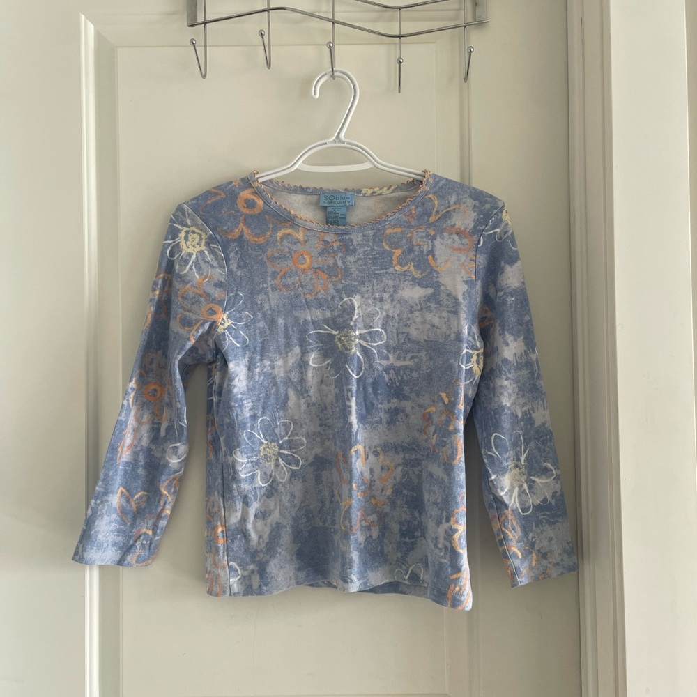 Y2K Sigrid Olsen Floral Print Top